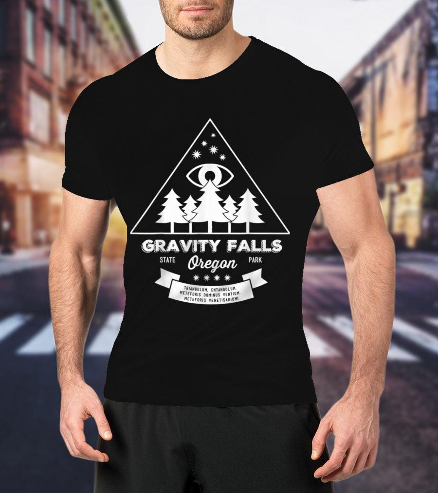 Gravity Falls State Park Oregon Triangulum Entangulum Meteoris Dominus Ventium Meteoris Venetisarium T-Shirt
