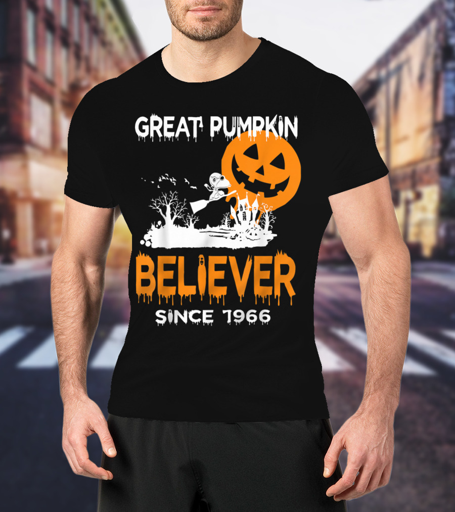 Great Pumpkin Believer Since 1966 Halloween Fun T-Shirt