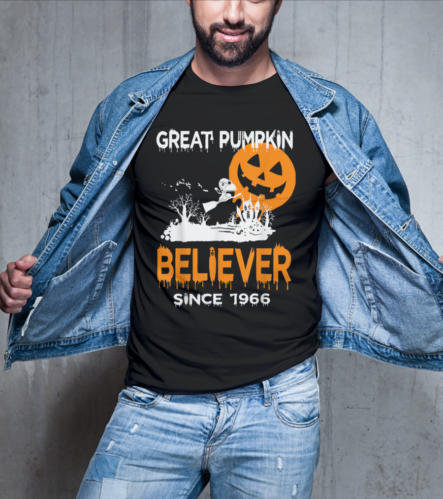Great Pumpkin Believer Since 1966 Halloween Fun T-Shirt