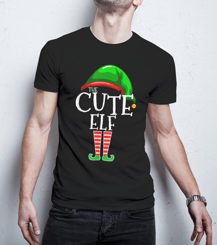 The Cute Elf Christmas Family Matching Group Holiday T-Shirt