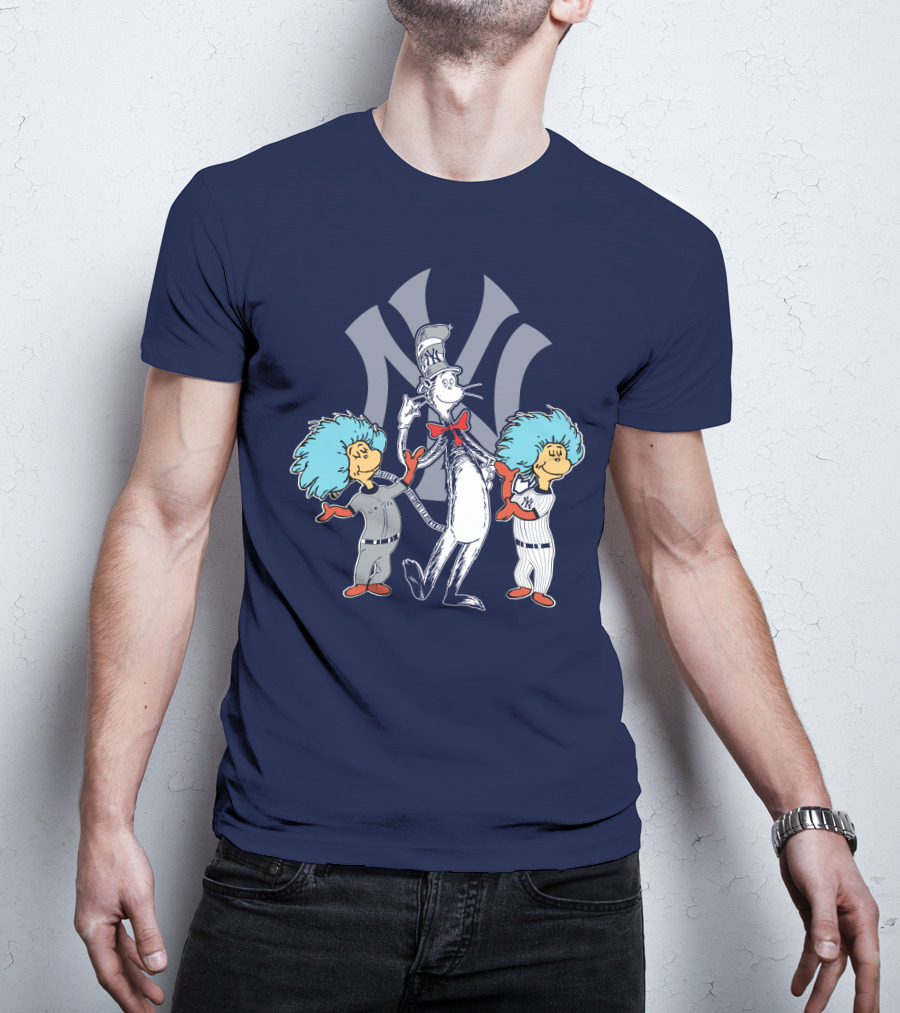 Yankees Cat In The Hat And Thing 1 Thing 2 T-Shirt