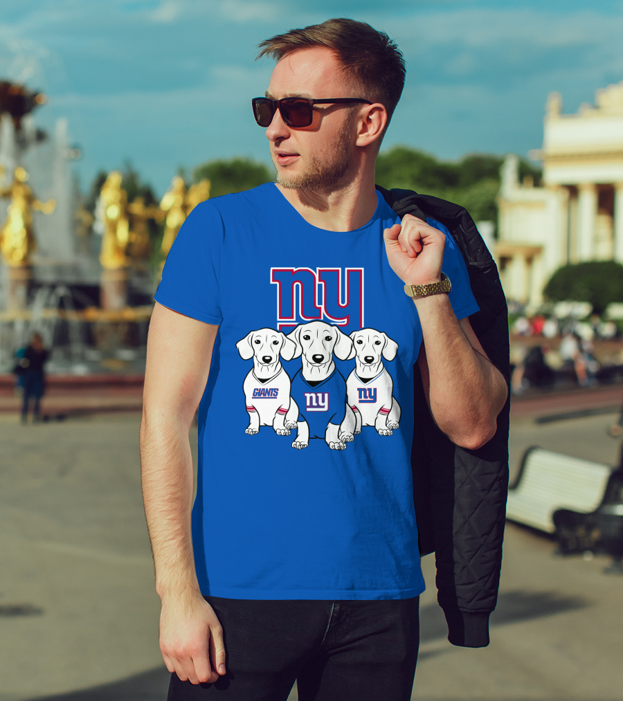 Ny Giants Dachshund Dog T-Shirt