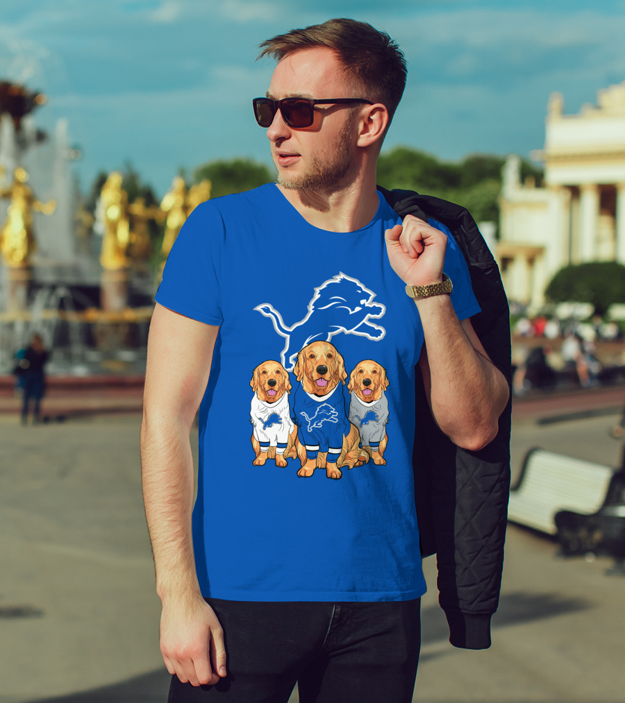 Detroit Lions Golden Retrievers T-Shirt