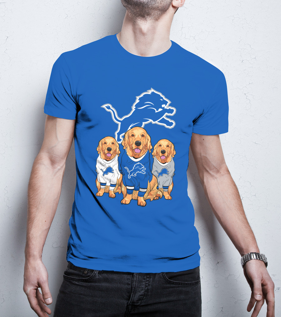 Detroit Lions Golden Retrievers T-Shirt