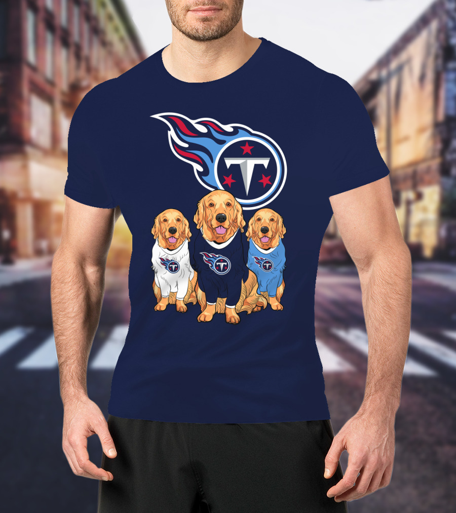 Tennessee Titans Golden Retrievers T-Shirt