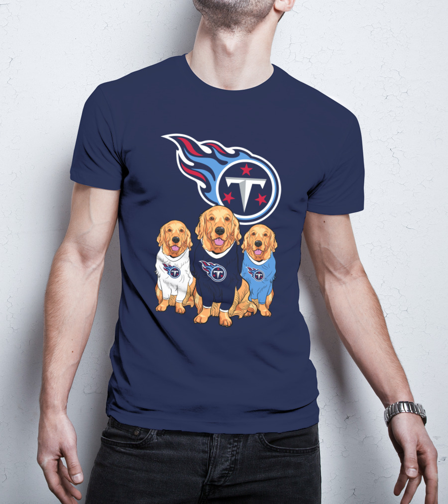 Tennessee Titans Golden Retrievers T-Shirt