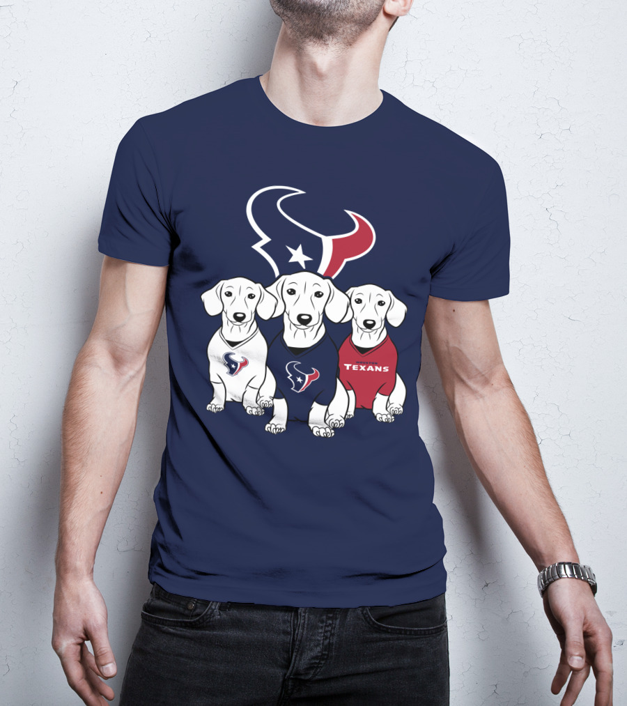 Houston Texans Dachshund  T-Shirt