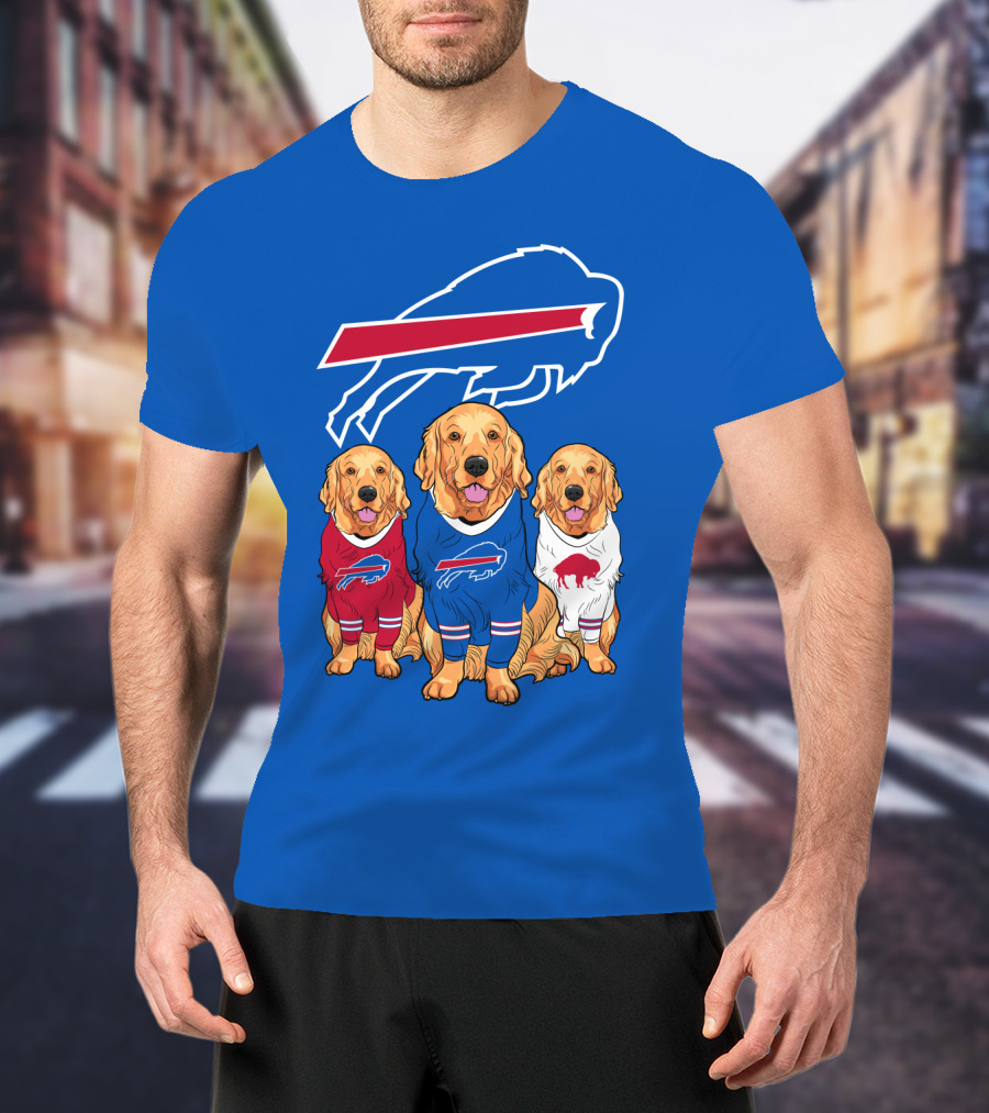 Buffalo Bills Golden Retrievers T-Shirt