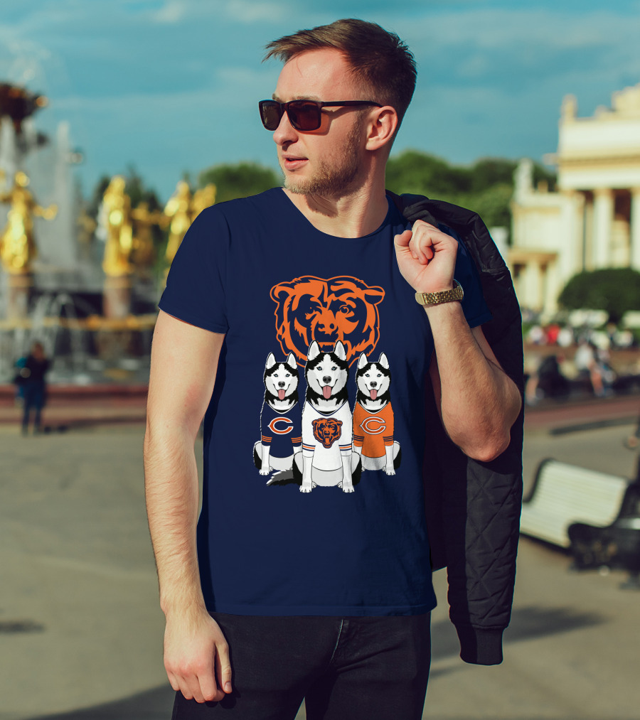 Chicago Bears Triple Husky Fan Gear T-Shirt