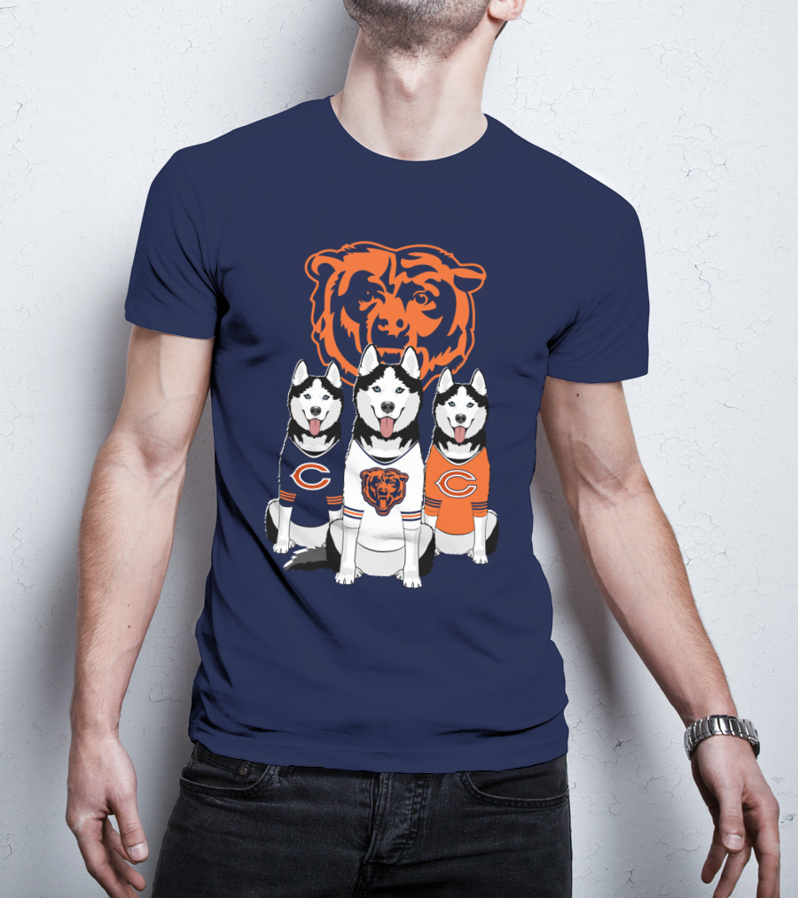 Chicago Bears Triple Husky Fan Gear T-Shirt