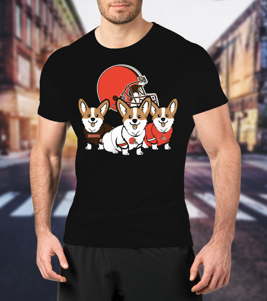 Cleveland Browns Corgi T-Shirt