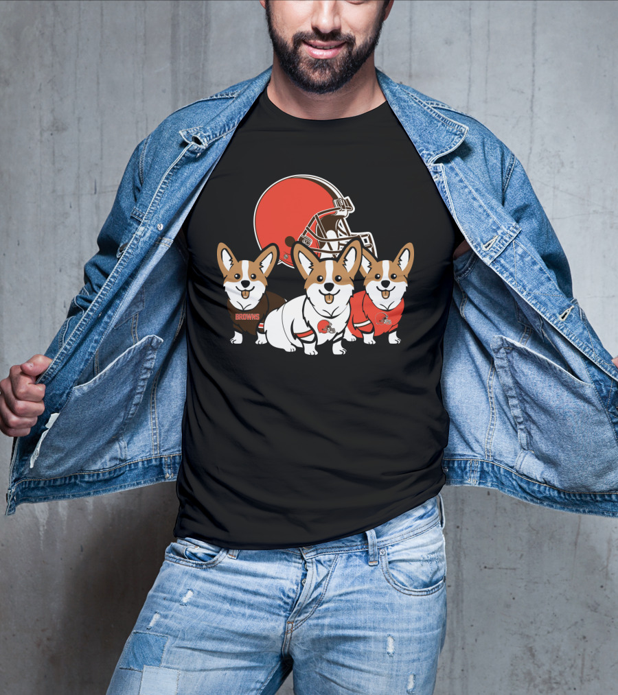 Cleveland Browns Corgi T-Shirt
