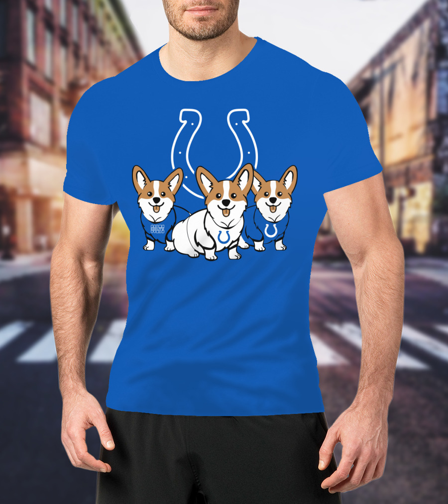 Indianapolis Colts Corgi T-Shirt