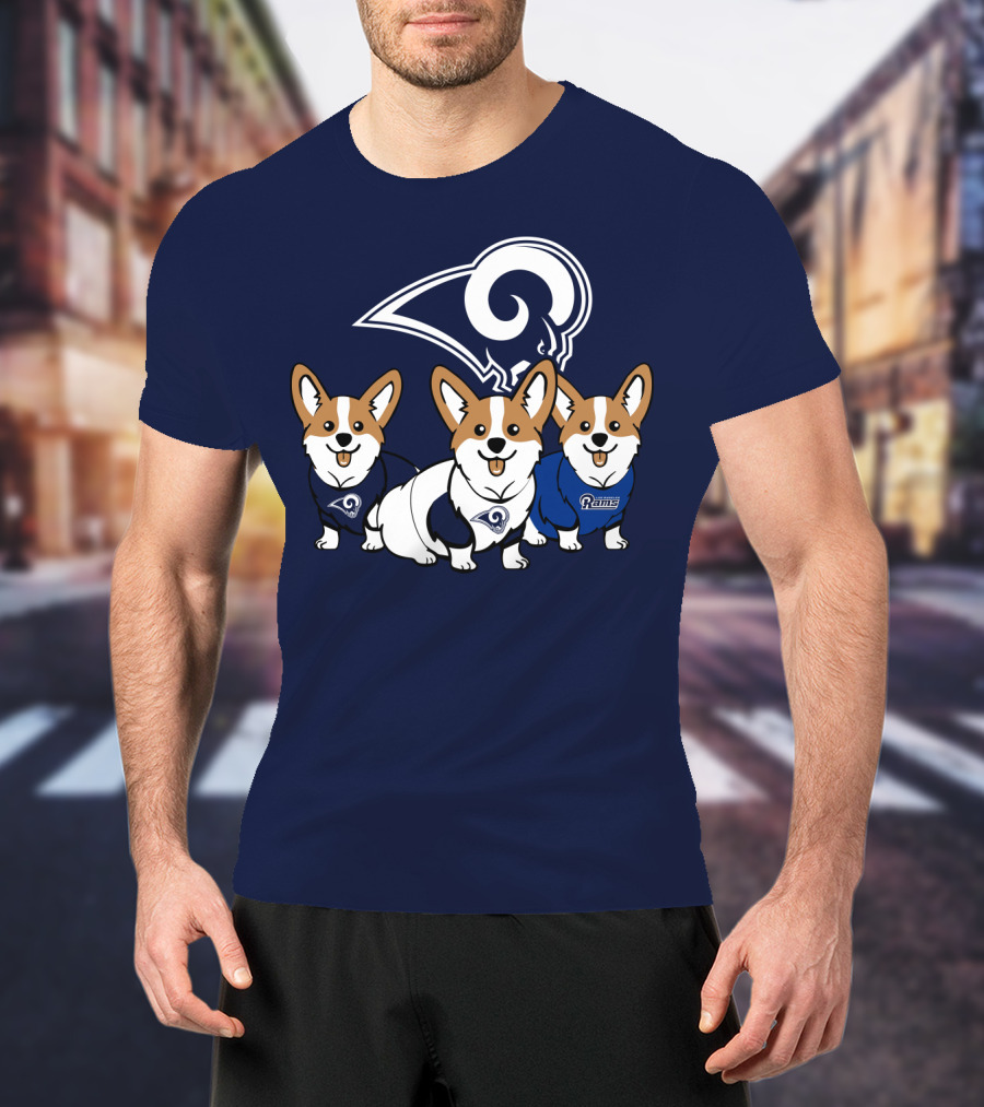Los Angeles Rams Corgis T-Shirt