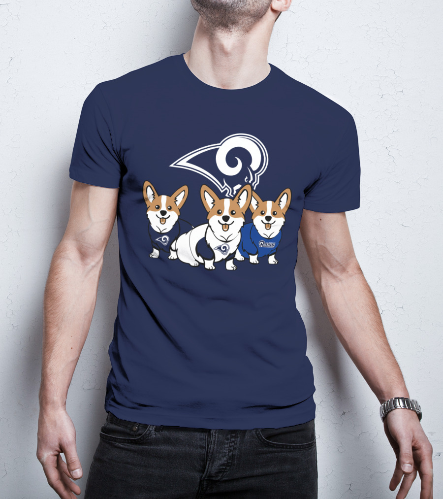 Los Angeles Rams Corgis T-Shirt