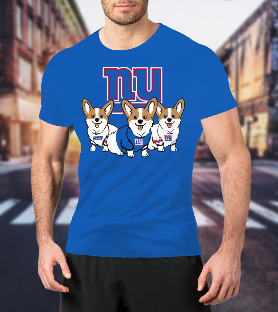 New York Giants Corgi T-Shirt