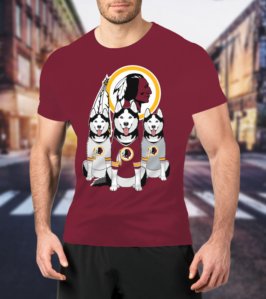 Redskins Husky Dogs T-Shirt