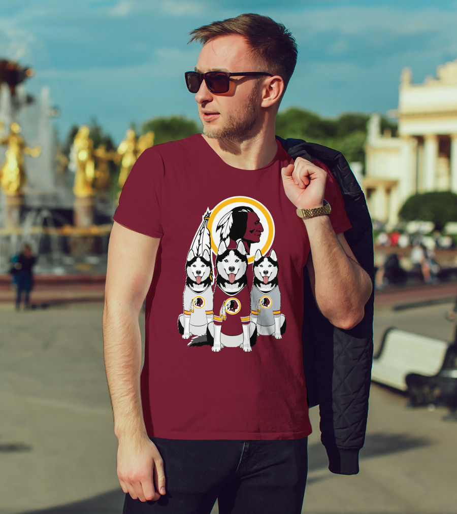 Redskins Husky Dogs T-Shirt