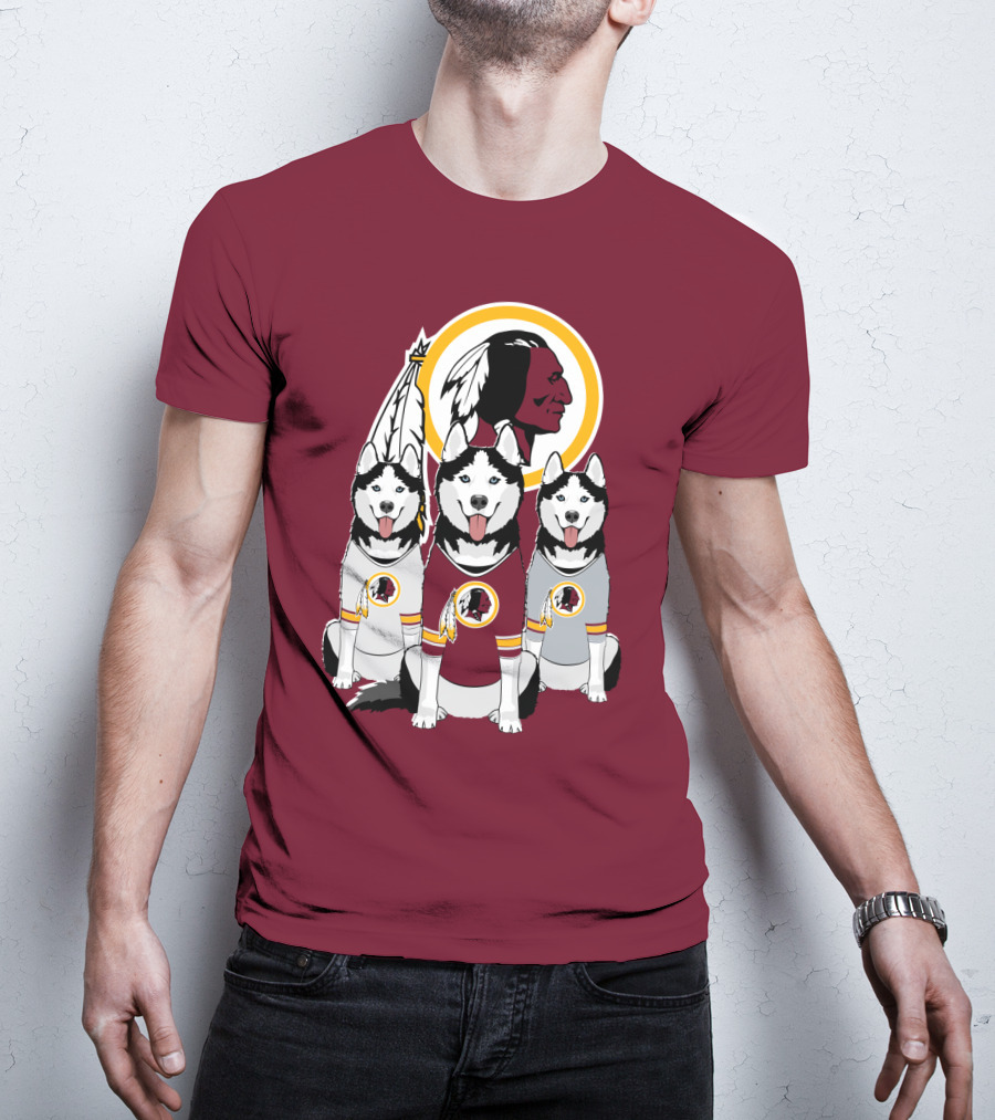 Redskins Husky Dogs T-Shirt