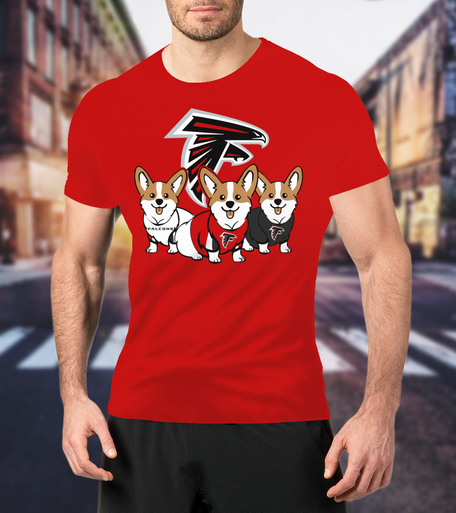 Atlanta Falcons Corgi T-Shirt