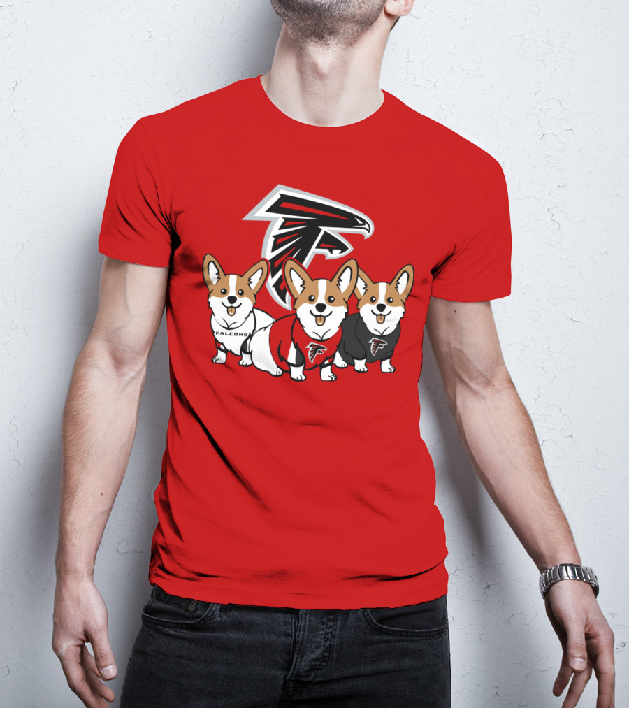 Atlanta Falcons Corgi T-Shirt