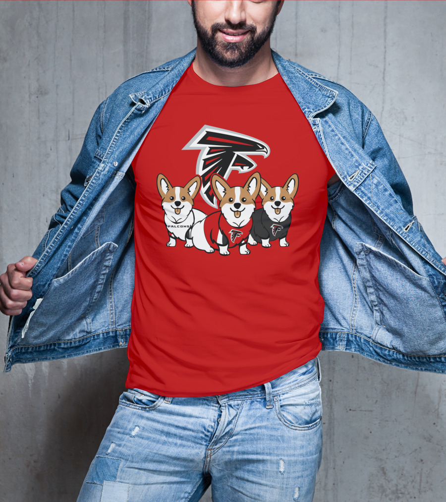 Atlanta Falcons Corgi T-Shirt