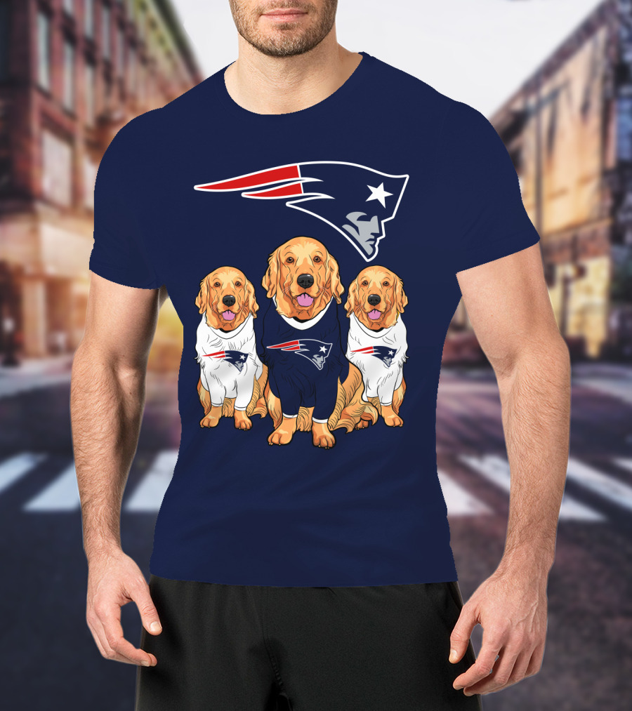 Patriots Logo Golden Retrievers T-Shirt