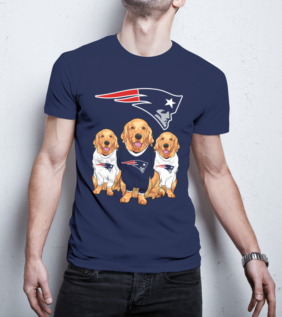 Patriots Logo Golden Retrievers T-Shirt