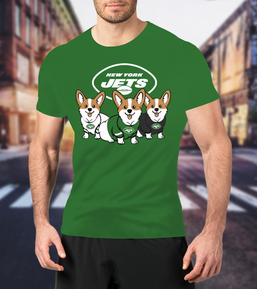 New York Jets Corgi T-Shirt