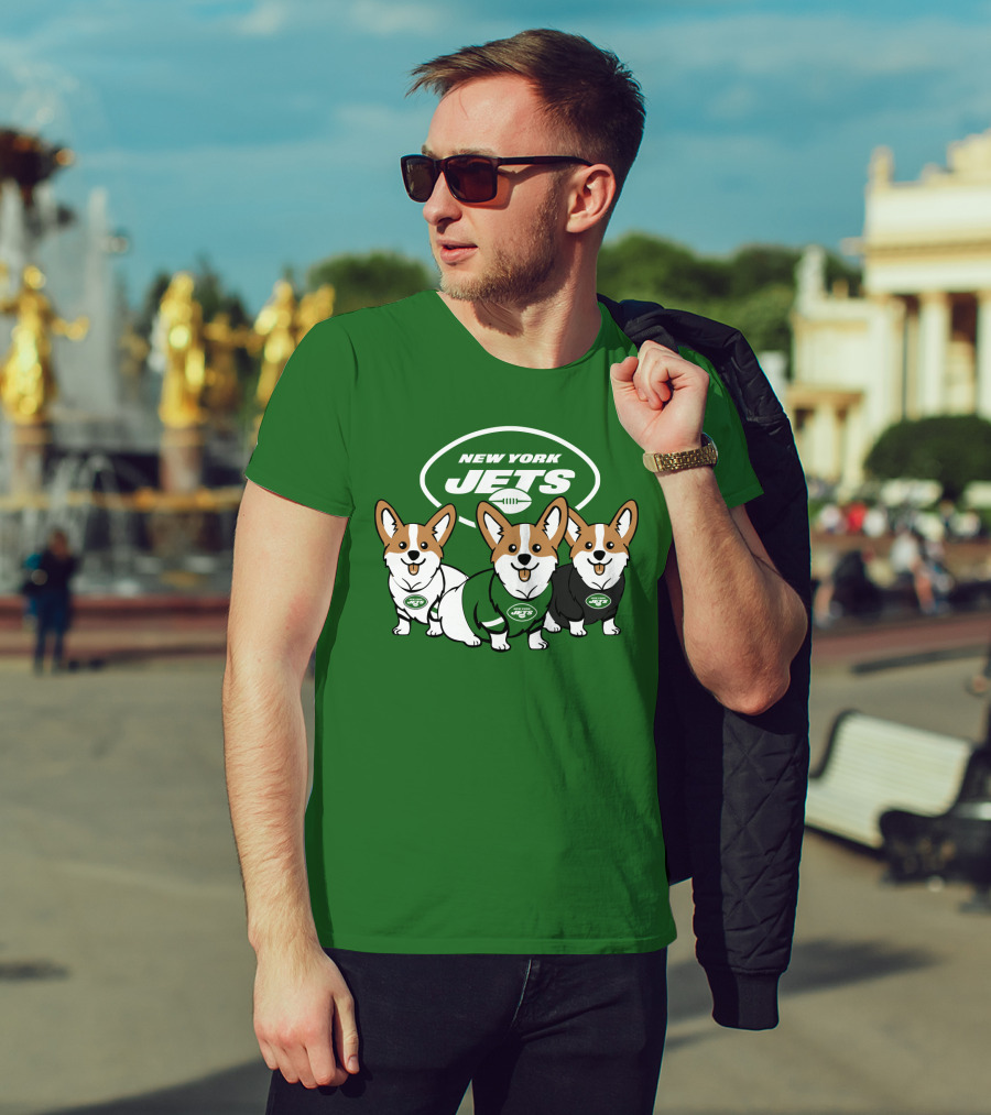 New York Jets Corgi T-Shirt