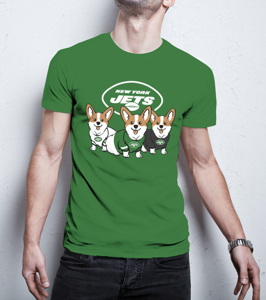 New York Jets Corgi T-Shirt