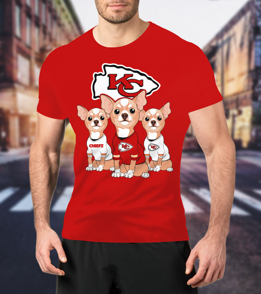 Kansas City Chiefs Chihuahuas T-Shirt