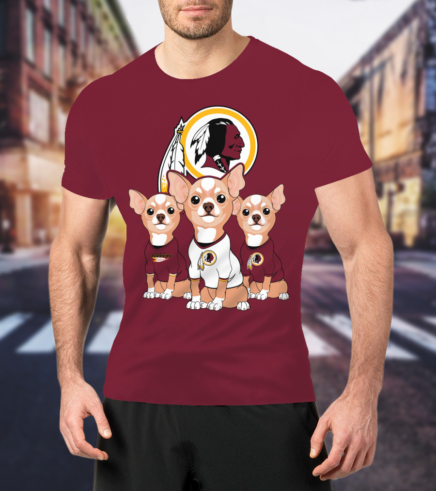 Redskins Chihuahua Trio T-Shirt