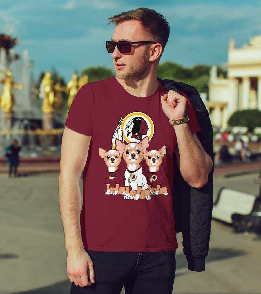 Redskins Chihuahua Trio T-Shirt