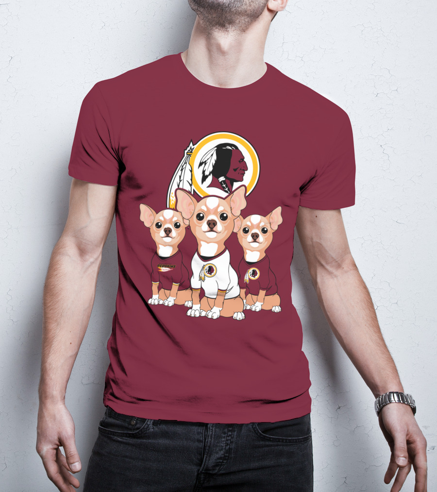 Redskins Chihuahua Trio T-Shirt