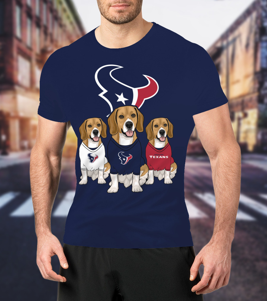 Houston Texans Beagle Trio T-Shirt