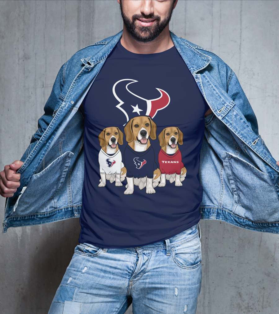 Houston Texans Beagle Trio T-Shirt