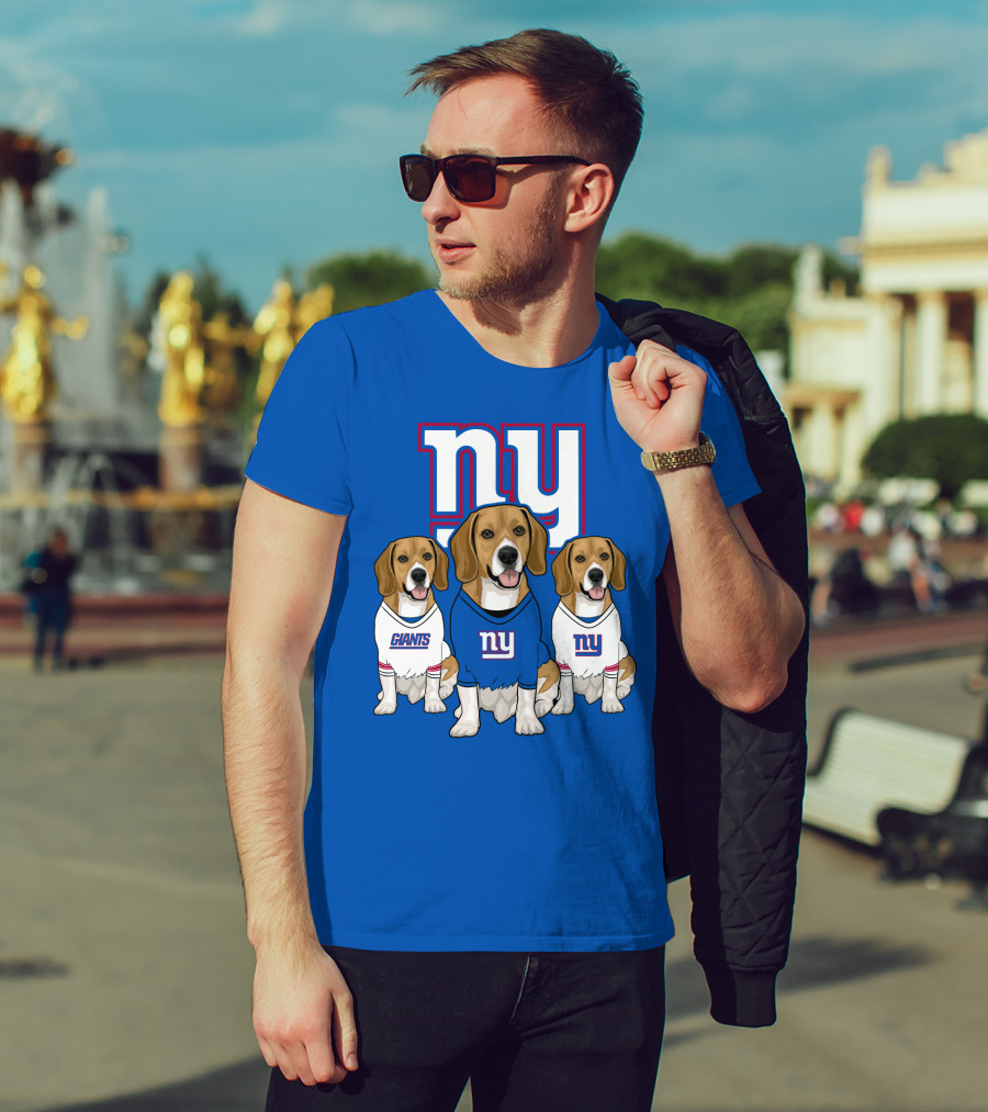 New York Giants Beagle Trio T-Shirt
