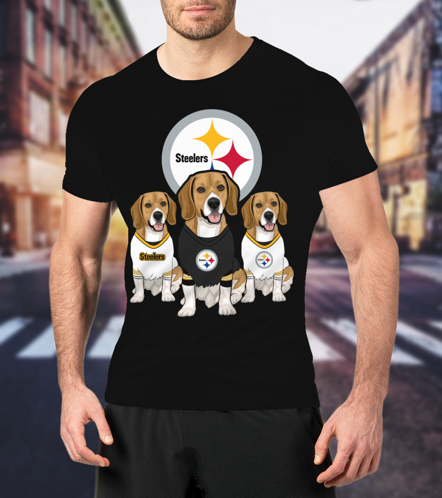 Steelers Beagle Trio T-Shirt