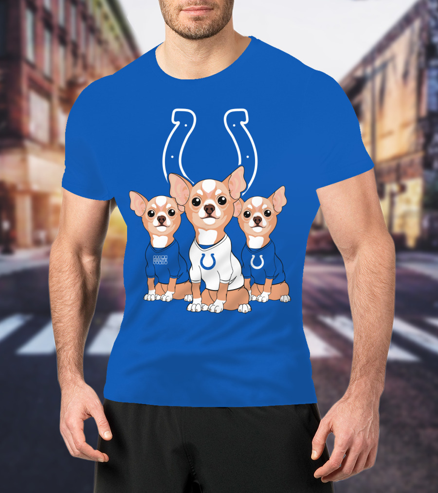 Indianapolis Colts Chihuahua Trio T-Shirt