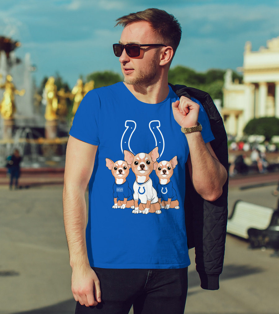 Indianapolis Colts Chihuahua Trio T-Shirt