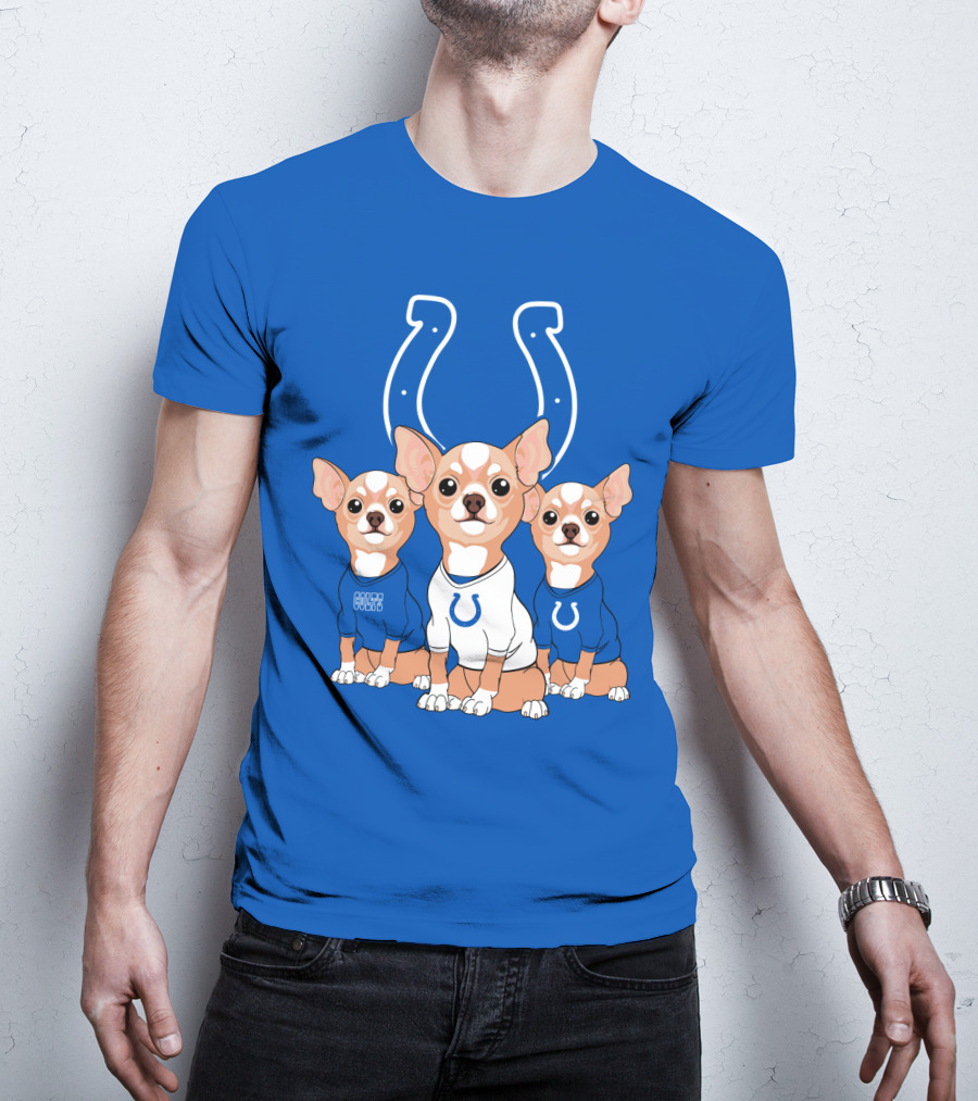 Indianapolis Colts Chihuahua Trio T-Shirt