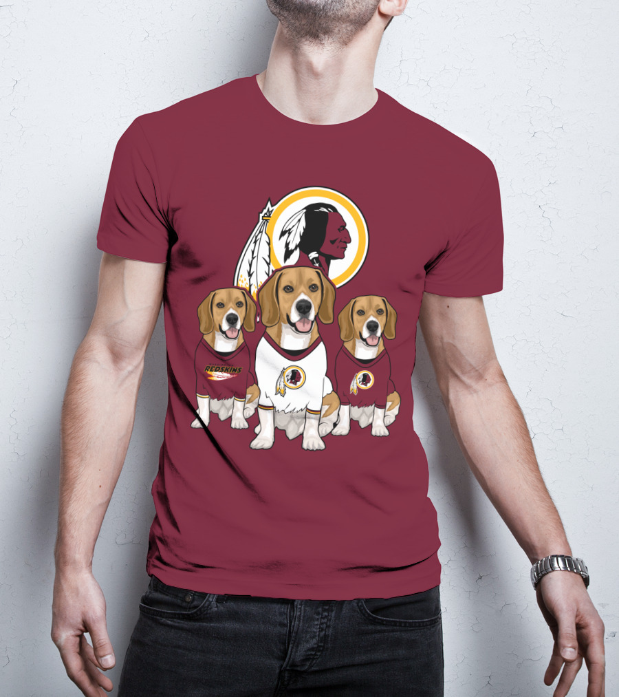 Washington Football Team Beagle Trio T-Shirt