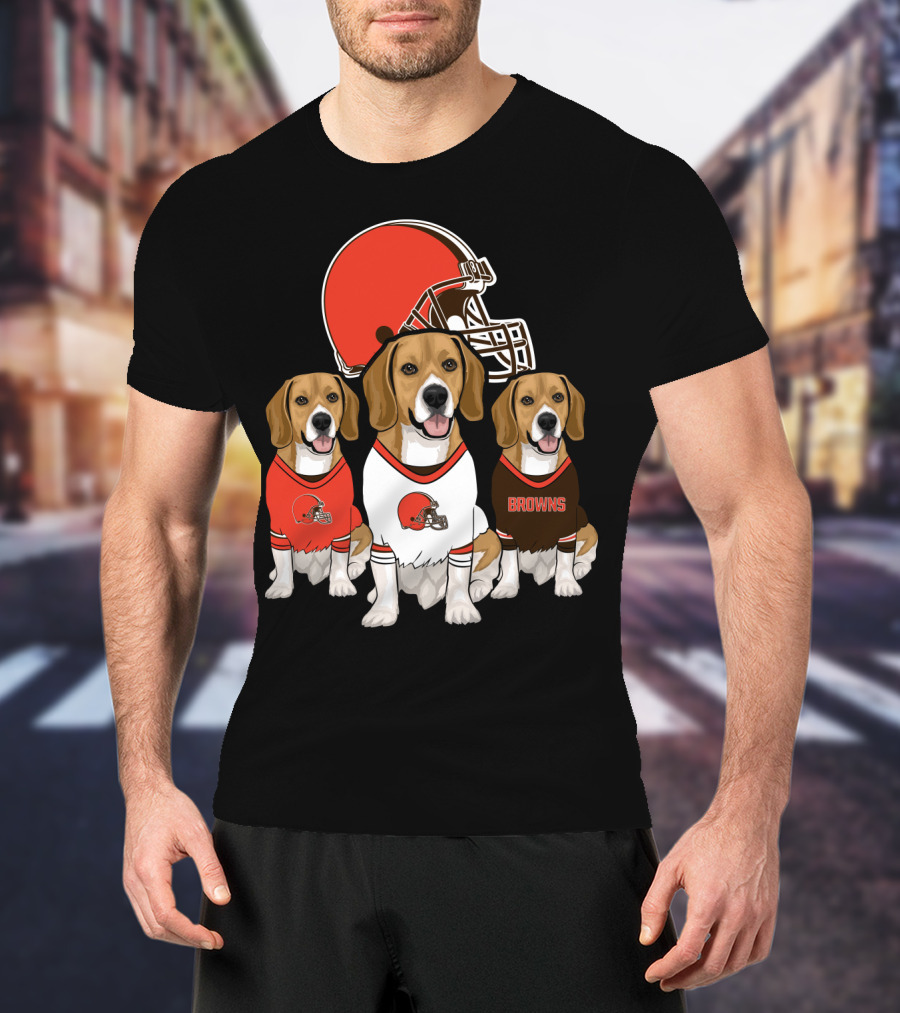 Cleveland Browns Beagles T-Shirt