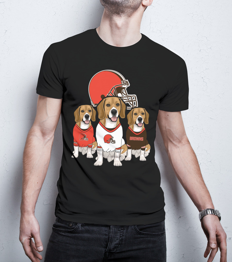 Cleveland Browns Beagles T-Shirt