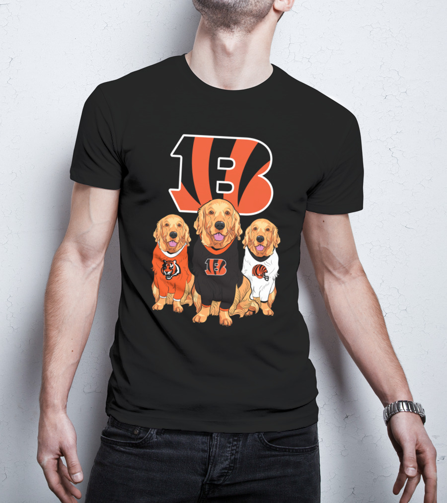 Cincinnati Bengals Beagle Dog Trio T-Shirt