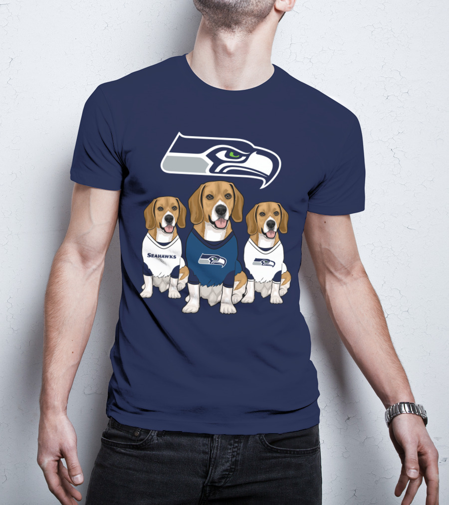 Seahawks Beagle Trio T-Shirt