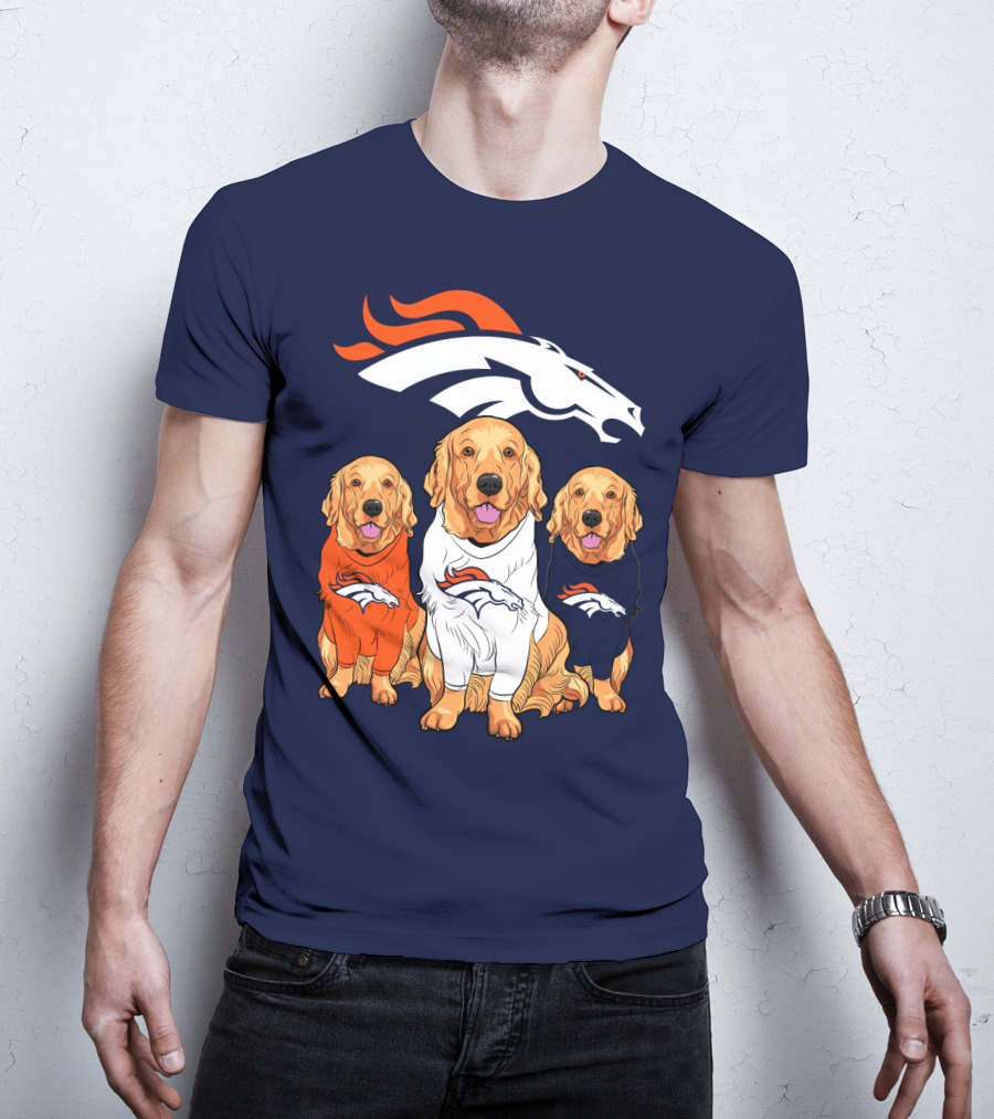 Denver Broncos Golden Retrievers T-Shirt