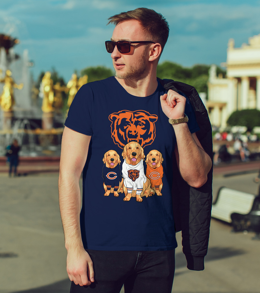 Chicago Bears Golden Retrievers T-Shirt
