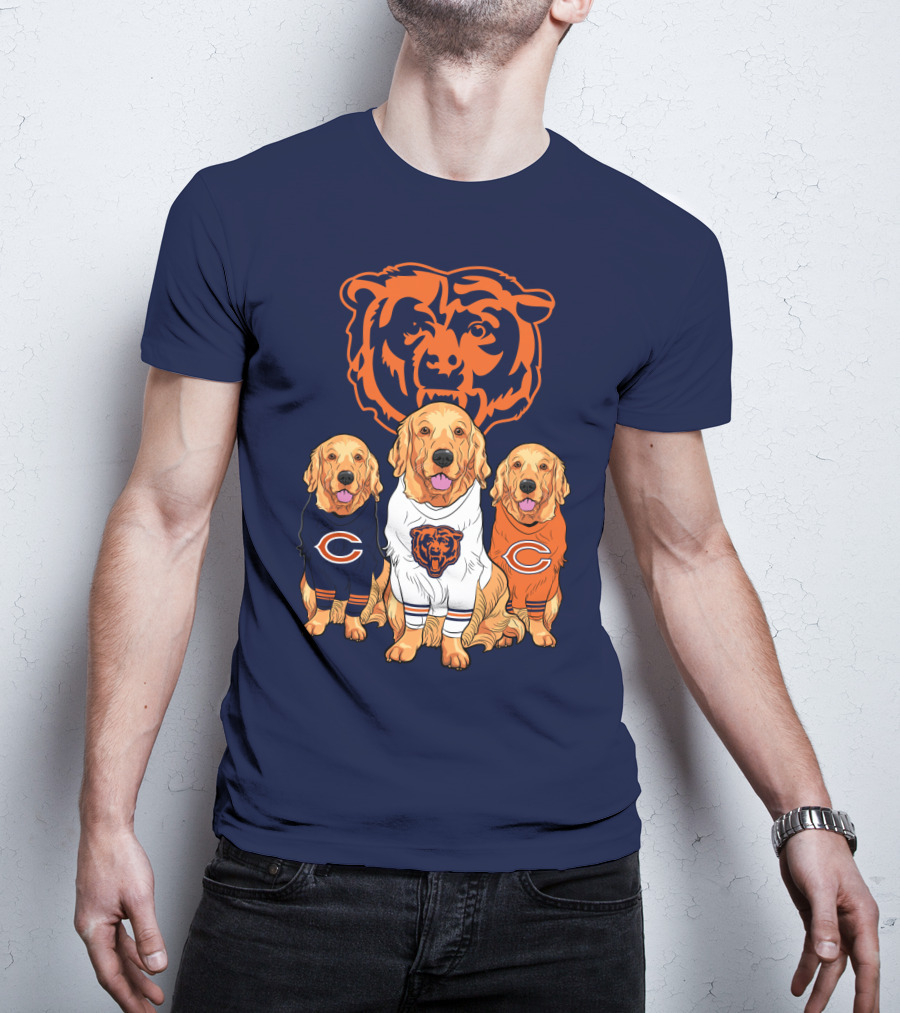 Chicago Bears Golden Retrievers T-Shirt